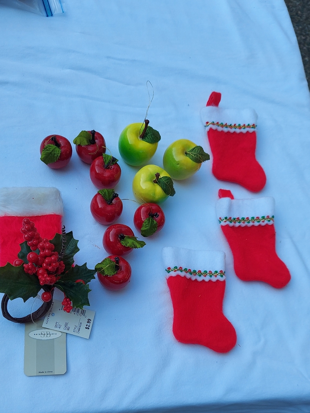 Christmas Stockings Set - Festive Holiday Décor- 16 Items~ Vintage